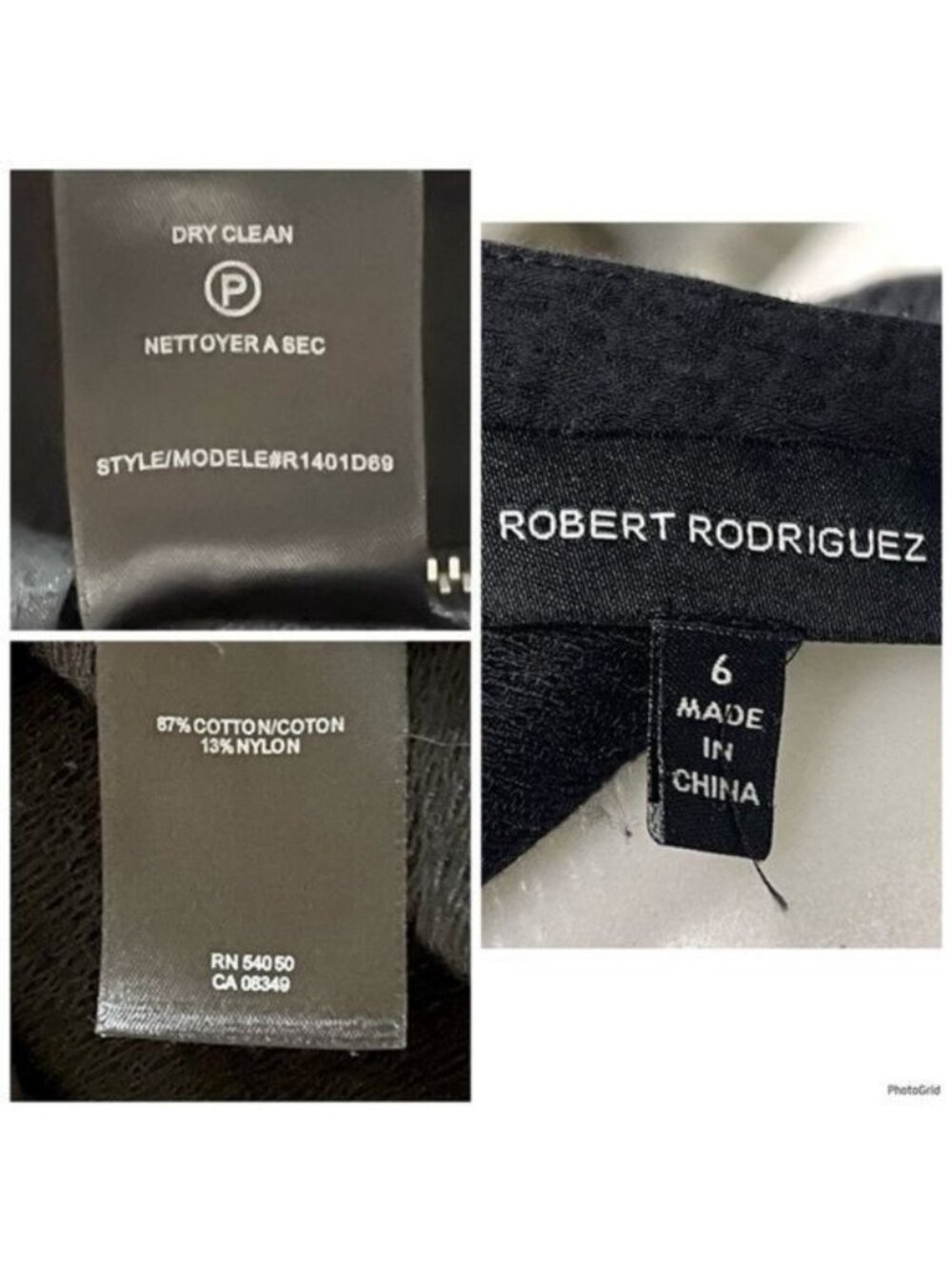 Robert Rodriguez shift mini dress/tunic Black Sleeveless Silver Side Zippers 6 - Picture 10 of 11